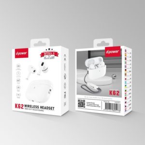 D-Power - K6202 - Headphone Wireless K6202 Blanc